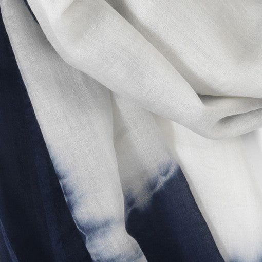 JANE CARR Two-Tone Wrap Scarf-Scarves-Wardrobe Apparel