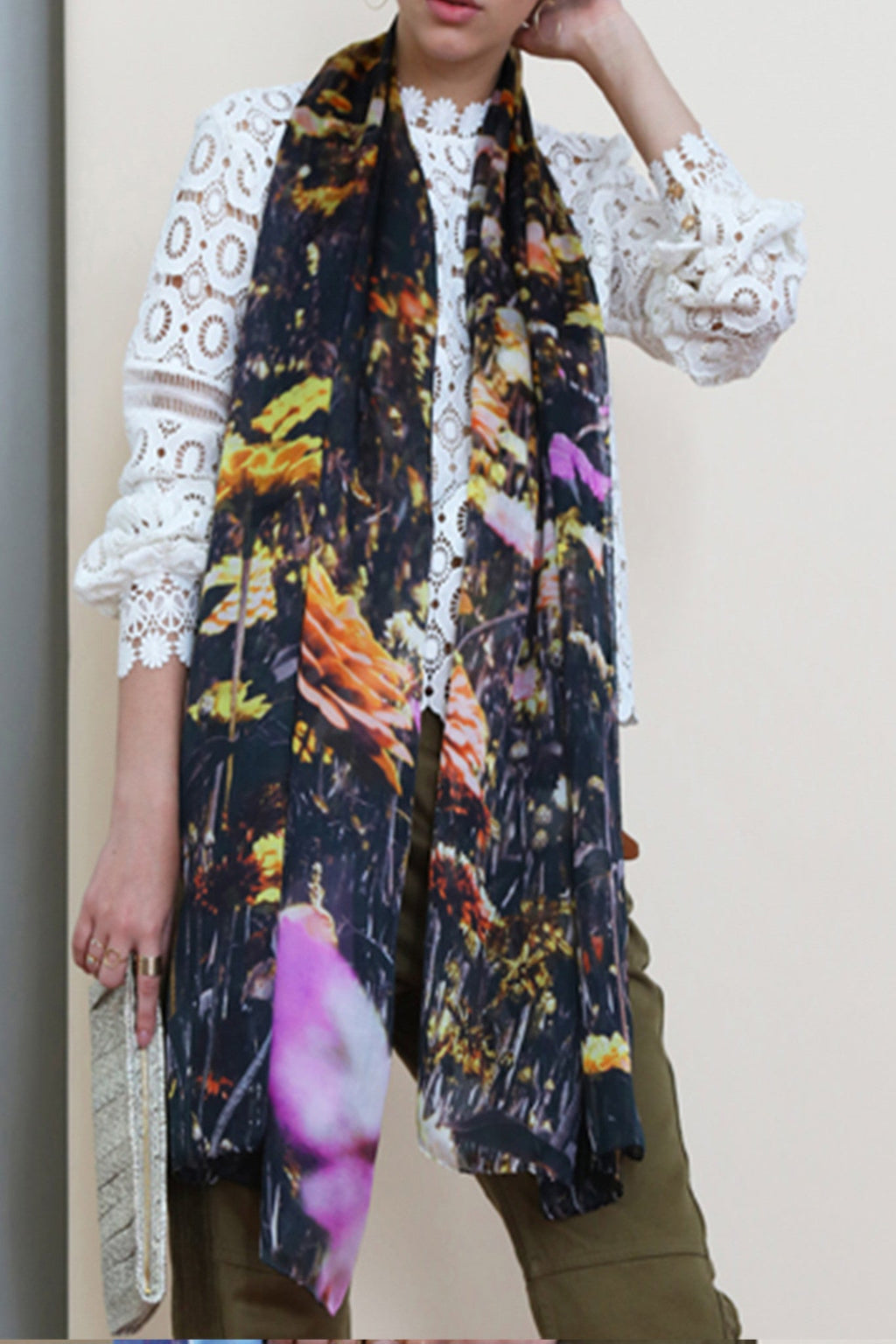 JANE CARR Prairie Stole Scarf-Scarves-Wardrobe Apparel