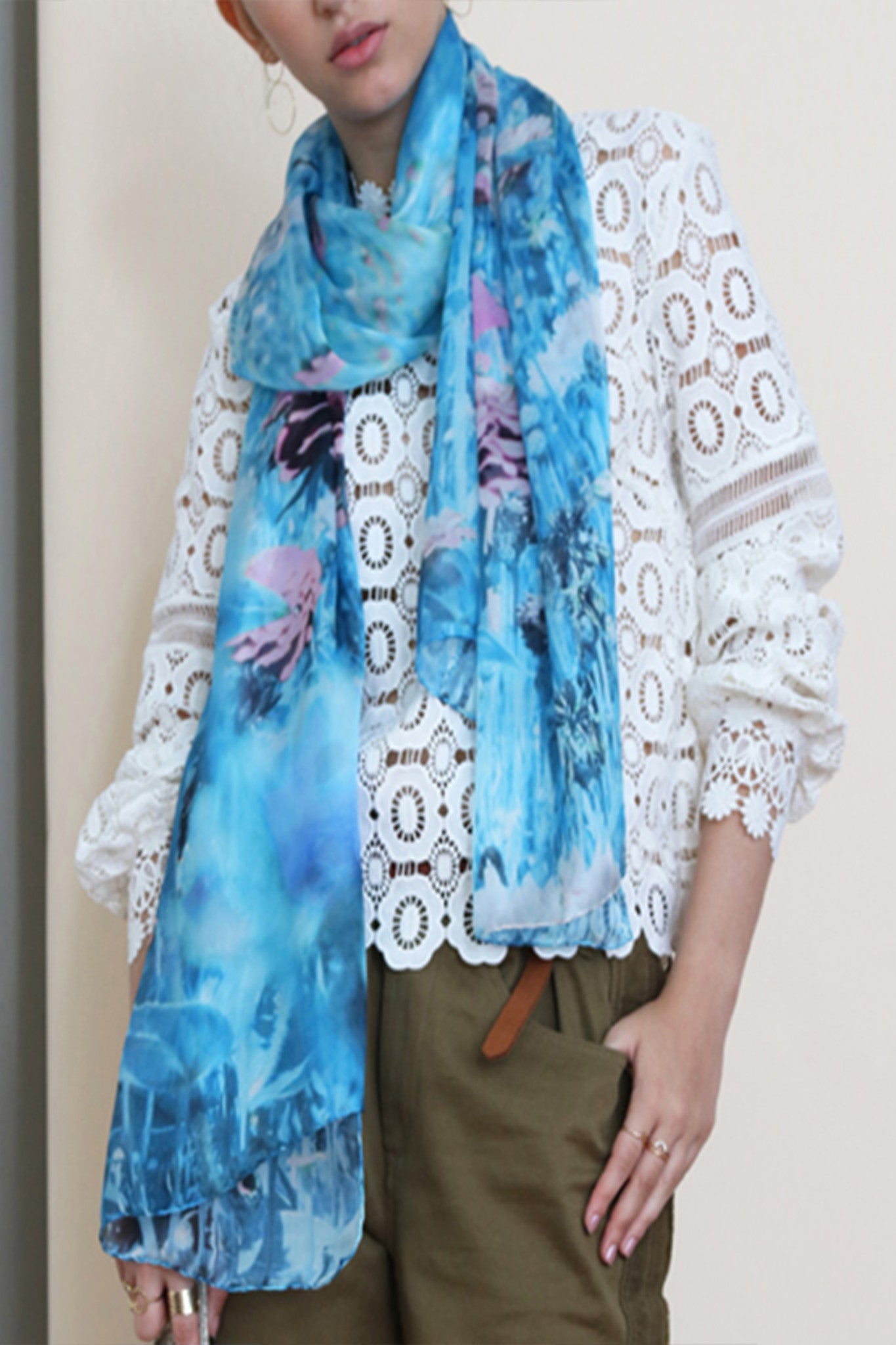 JANE CARR Prairie Stole Scarf-Scarves-Wardrobe Apparel