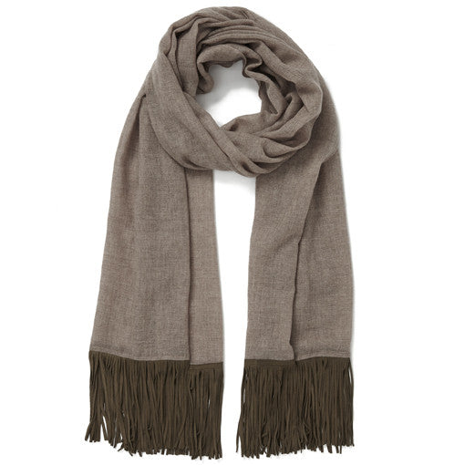 JANE CARR Gaucho Wrap Scarf-Scarves-Wardrobe Apparel