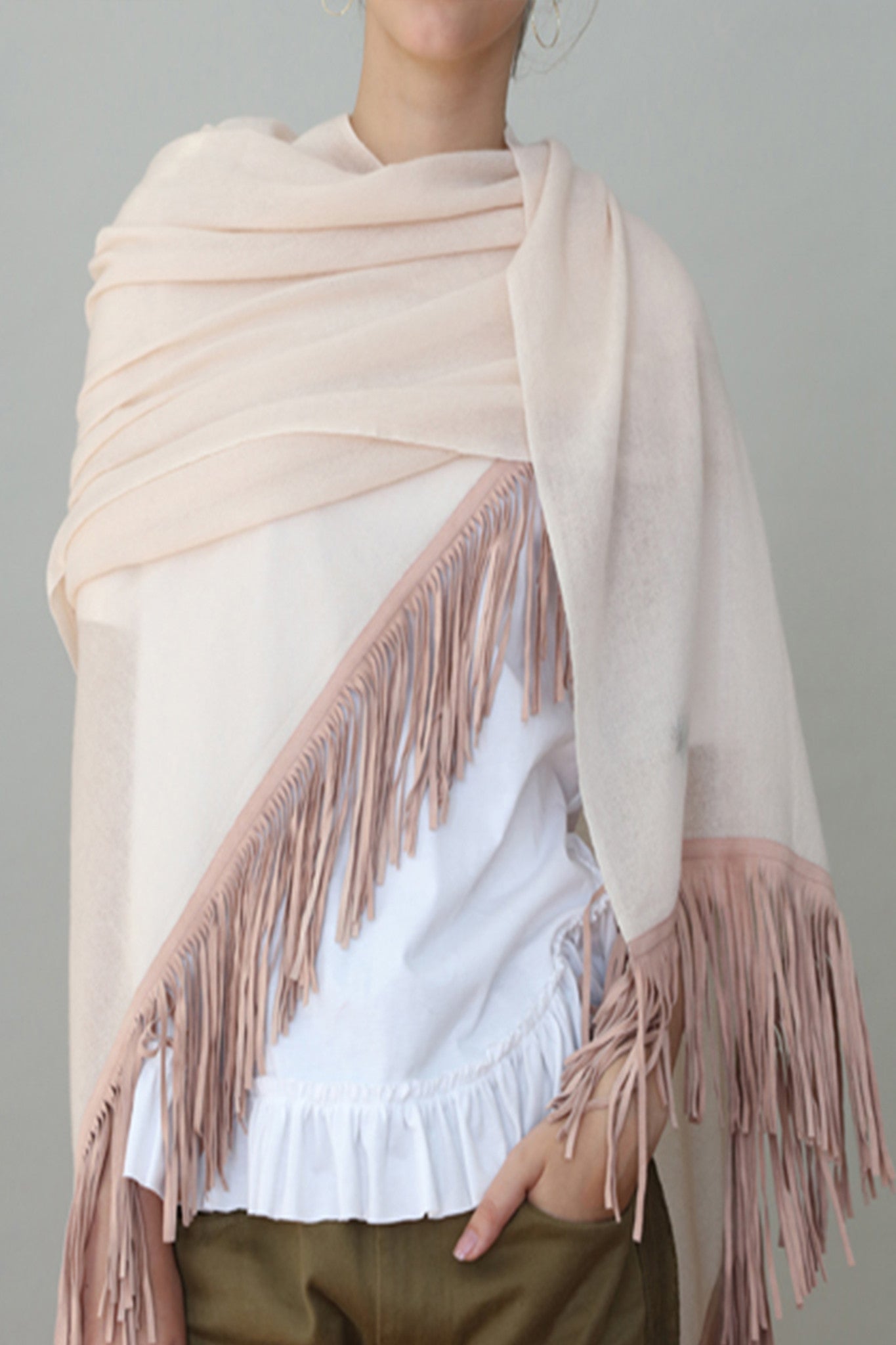 JANE CARR Gaucho Wrap Scarf-Scarves-Wardrobe Apparel
