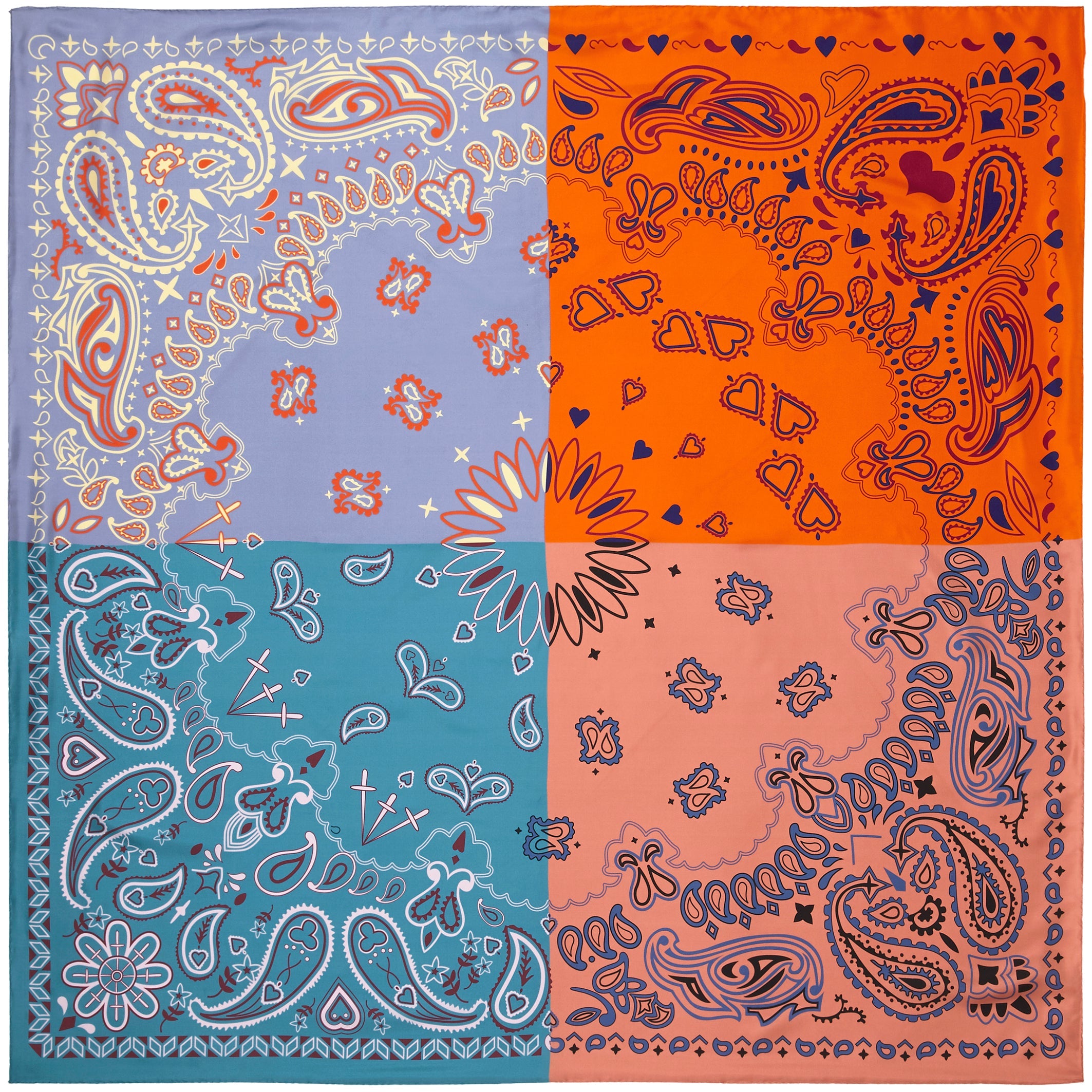 JANE CARR Bandanas Square Scarf-Scarves-Wardrobe Apparel
