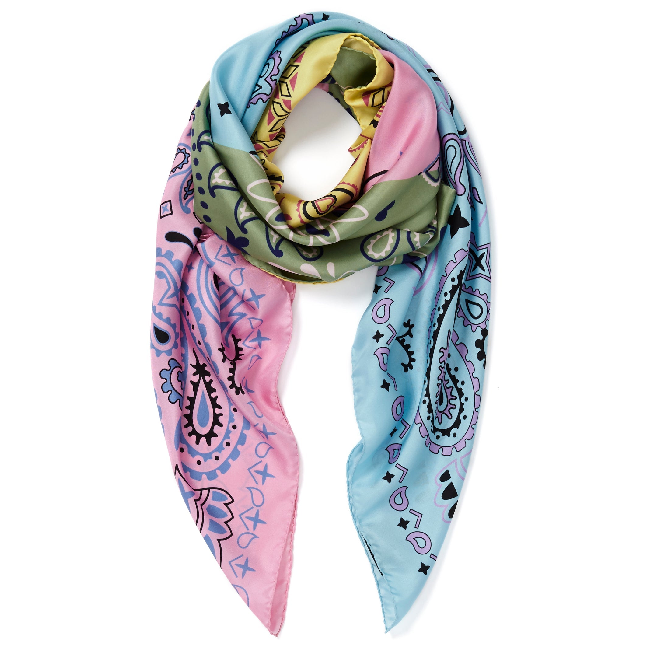 JANE CARR Bandanas Square Scarf-Scarves-Wardrobe Apparel