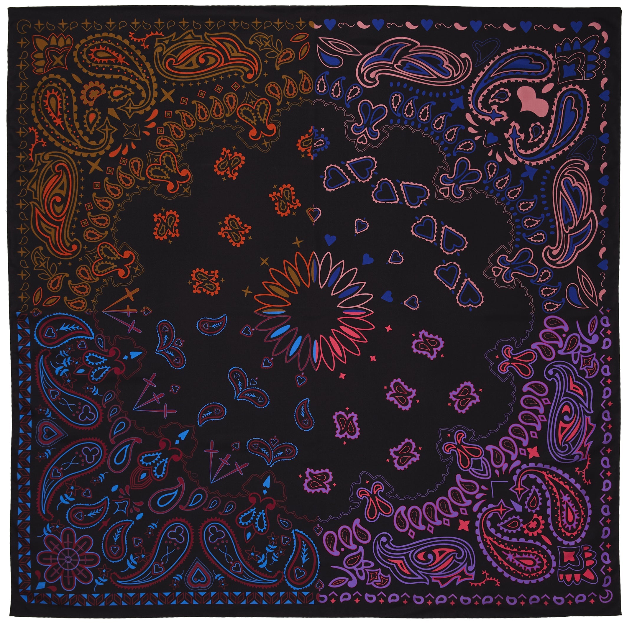 JANE CARR Bandanas Square Scarf-Scarves-Wardrobe Apparel