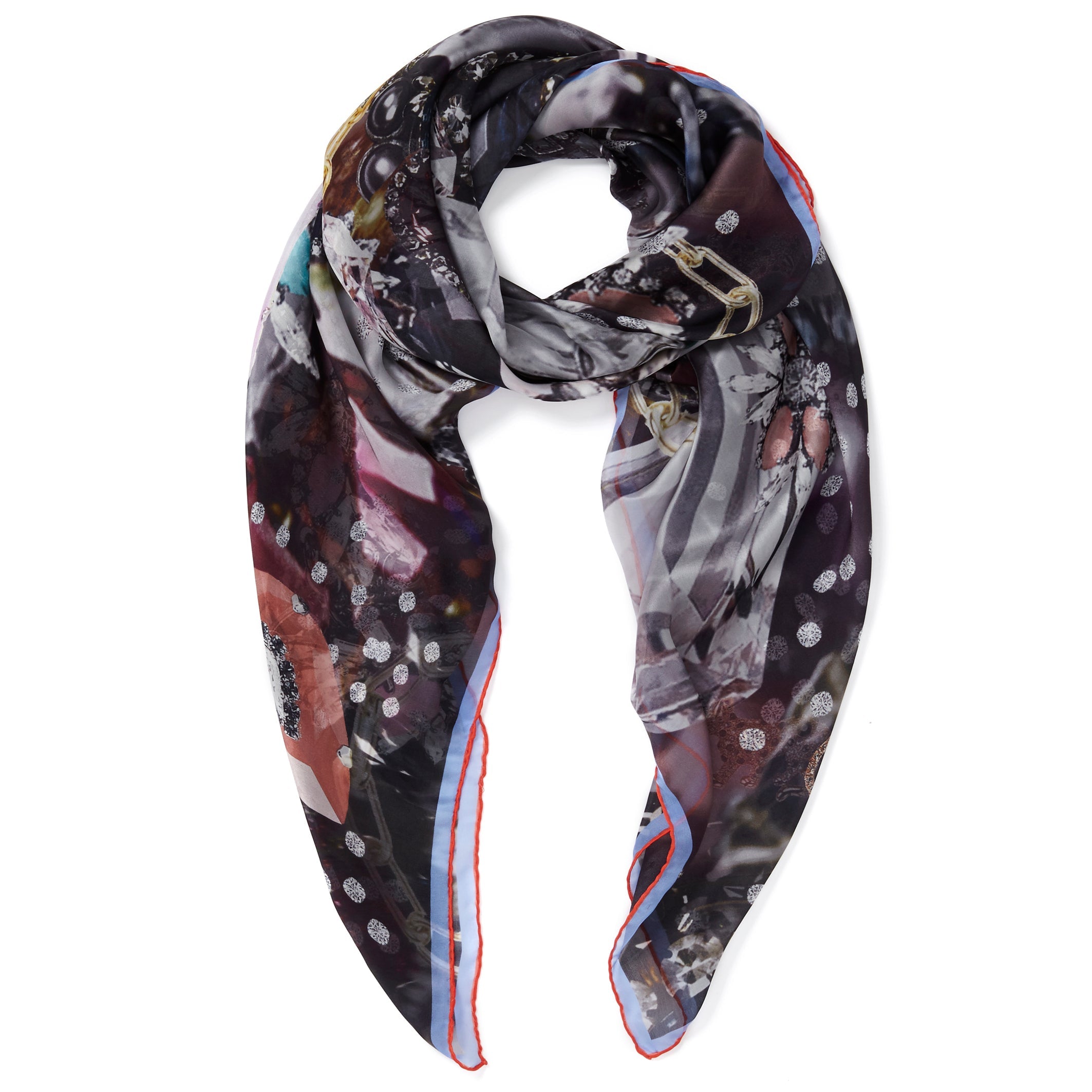 JANE CARR Tresor Square Scarf-Scarves-Wardrobe Apparel