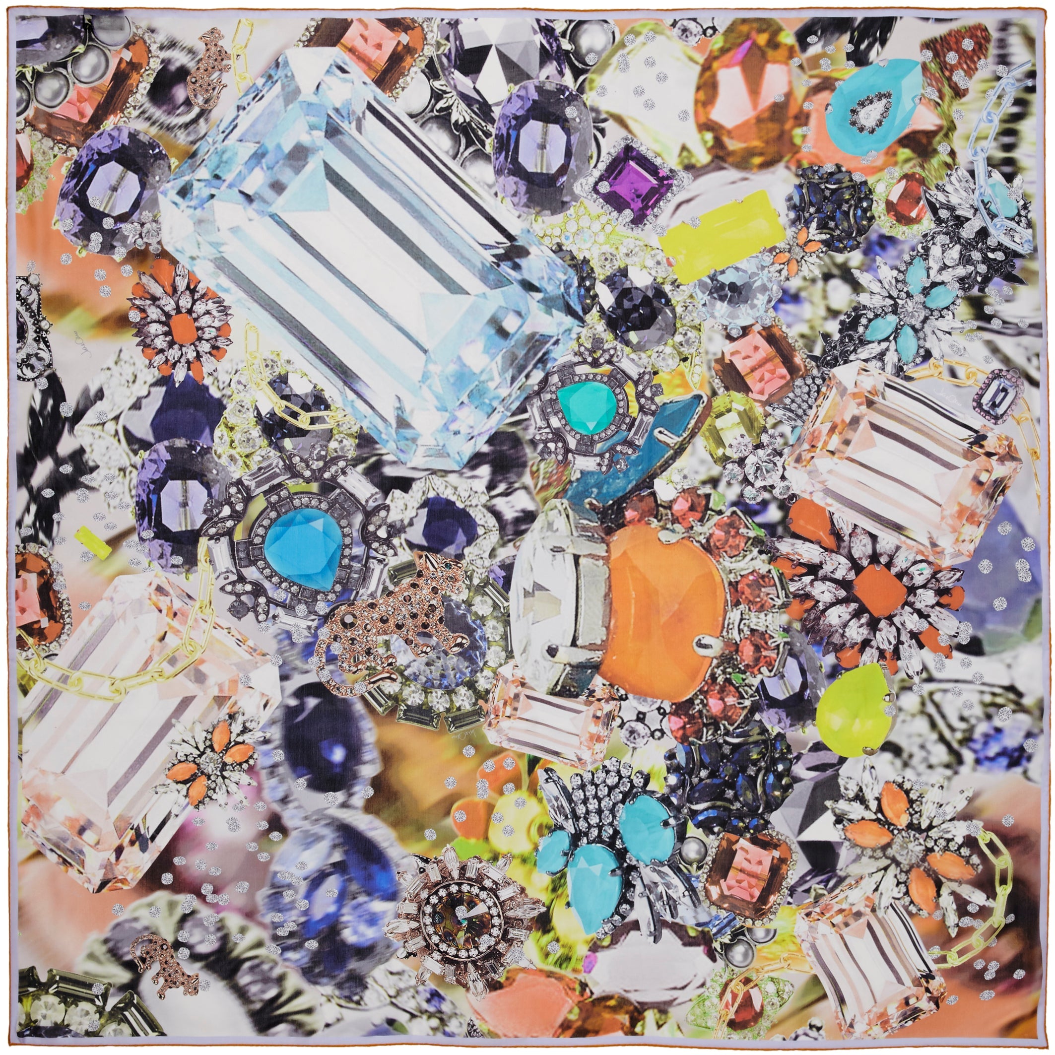 JANE CARR Tresor Square Scarf-Scarves-Wardrobe Apparel
