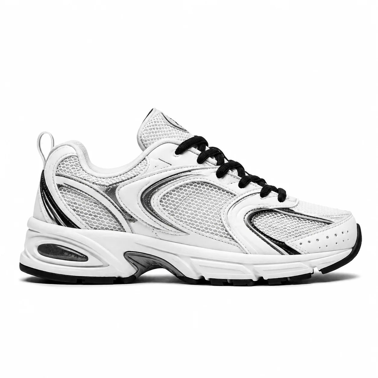 NB 530 - White / Silver Metallic