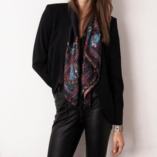 JANE CARR Pallenberg Foulard Scarf-Scarves-Wardrobe Apparel