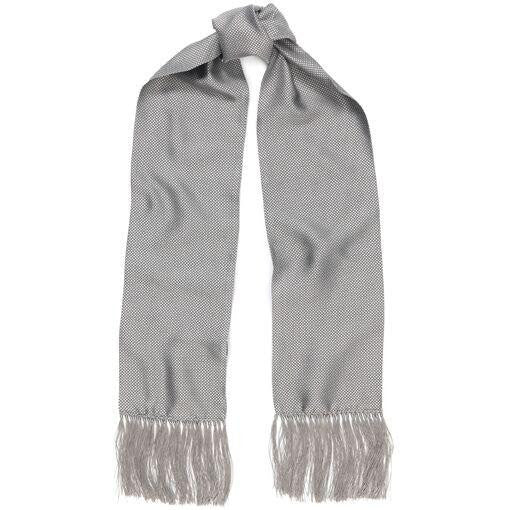 JANE CARR Jacquard Micro Dot Scarf-Scarves-Wardrobe Apparel